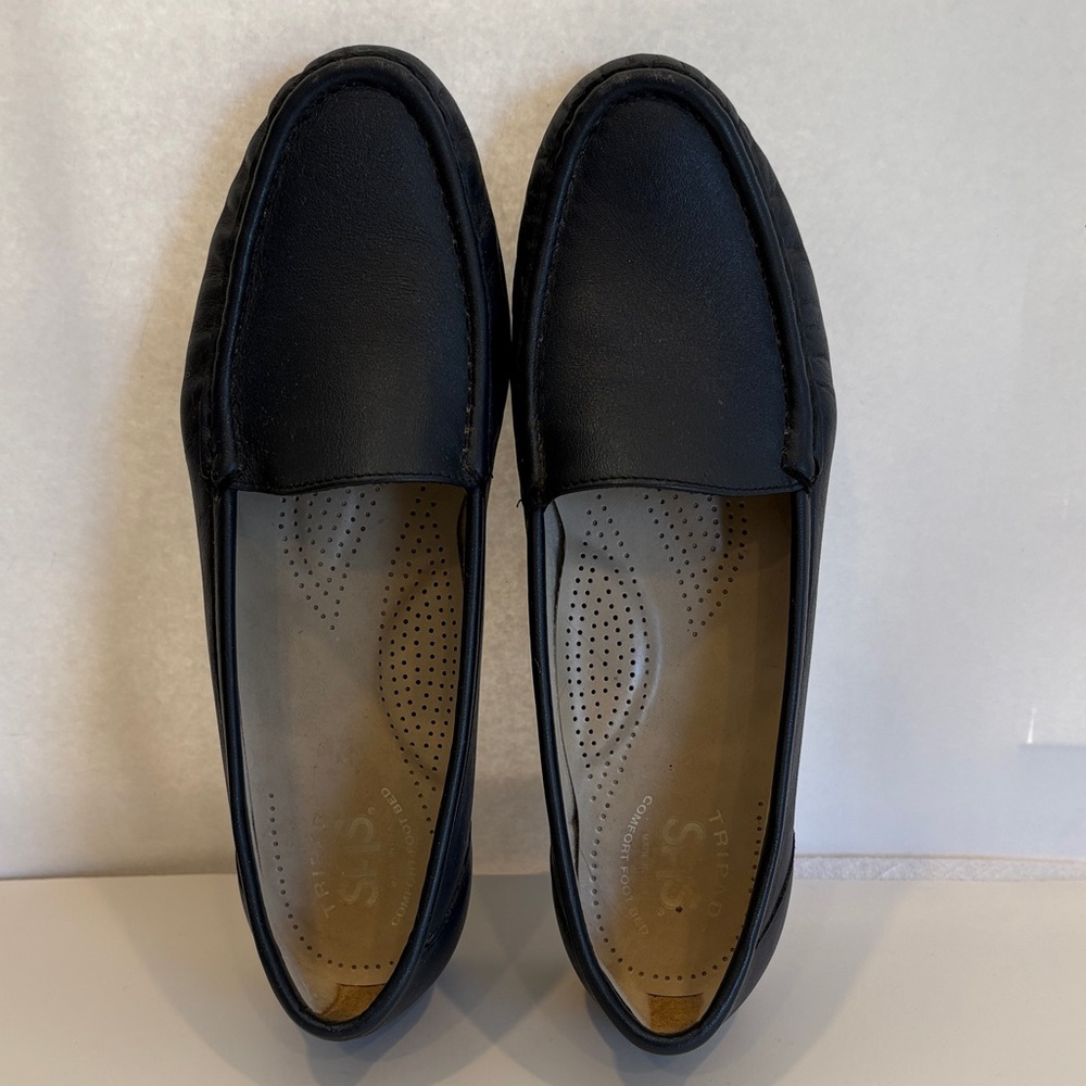 SAS Tripad Comfort  Foot Bed Black Loafers 8 N